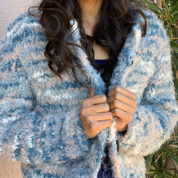 Hand Knitted Boucle Sweater